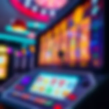 Vibrant online casino slots interface