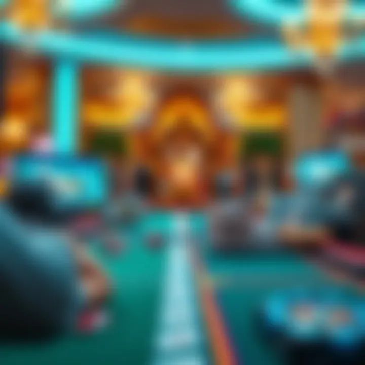 A visual comparison of online gambling and traditional resorts