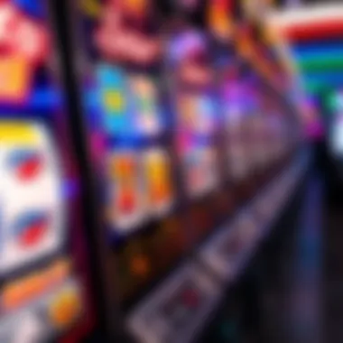 Engaging Slot Machine Interface Close-up of an engaging slot machine interface