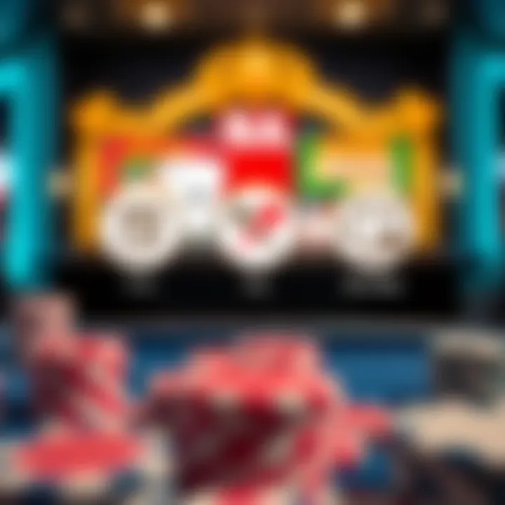 Responsible gambling practices illustrated with informative icons