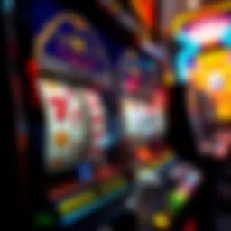 Visual representation of slot machine mechanics