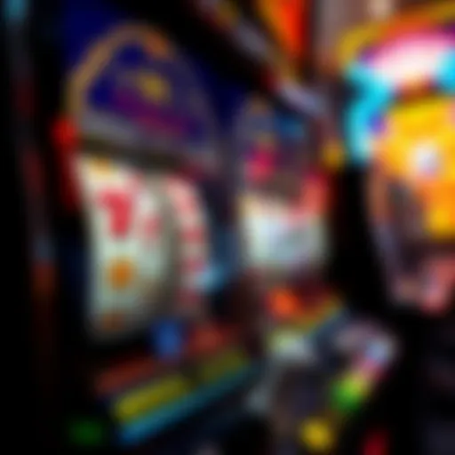 Visual representation of slot machine mechanics