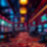 Interior view of Superbook showcasing betting stations