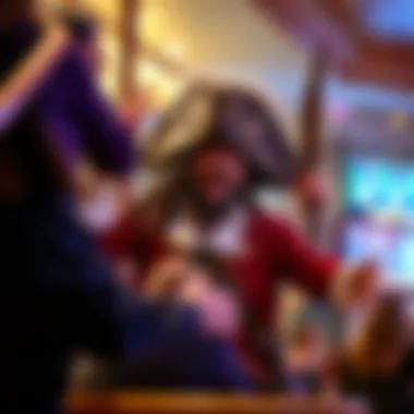 A captivating pirate-themed show being performed at a casino