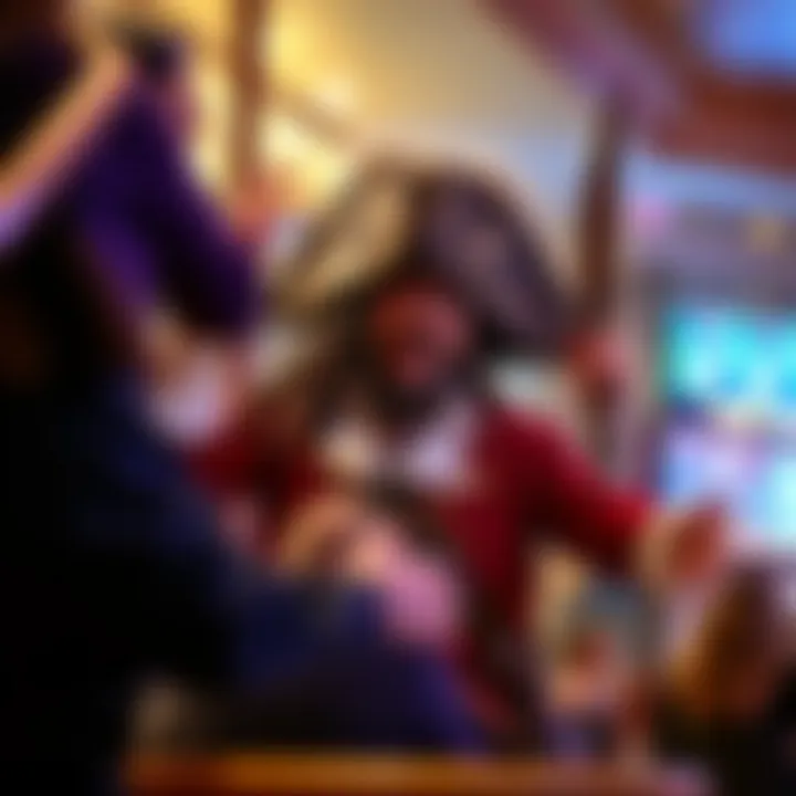 A captivating pirate-themed show being performed at a casino