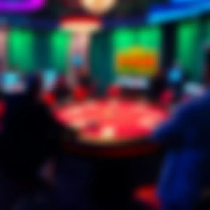 Gameplay screenshot highlighting a dynamic poker table