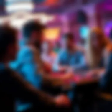 Social features of Zynga Poker showcasing community interactions