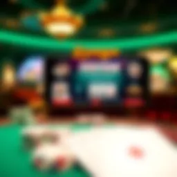 User interface of Zynga Poker showing vibrant graphics and features