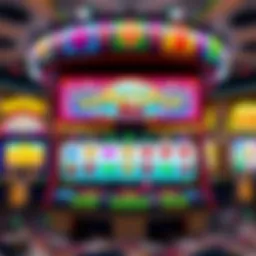 Colorful display of LuckyLand Slots interface