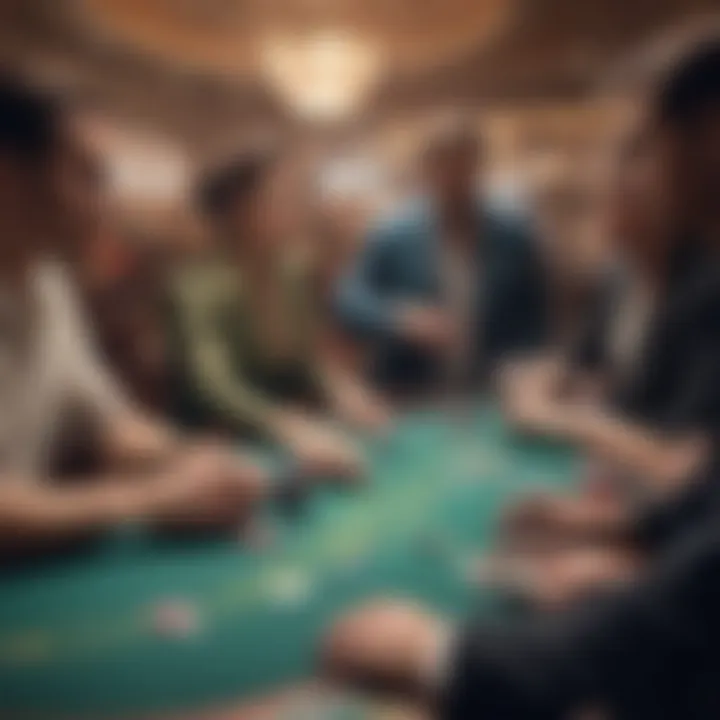 Exciting Tournament Scene Exciting tournament scene with players focused