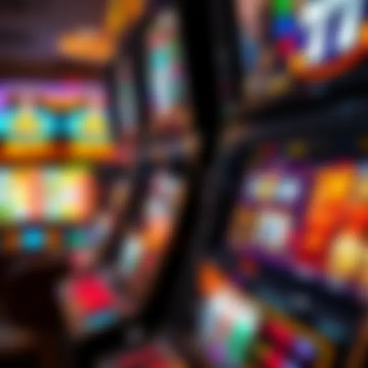 High-Tech Slot Machine Close-up of a high-tech slot machine showcasing digital payouts