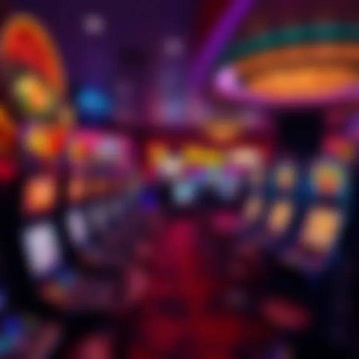 Casino interior showcasing a busy slot gaming environment