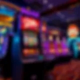 Vibrant display of the Blake Shelton slot machine in Las Vegas casino