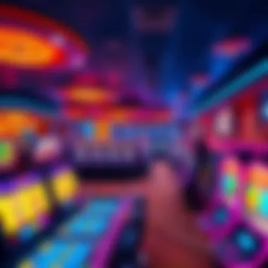 Inside a Goan Casino Interior of a vibrant casino showcasing gaming tables and slot machines.