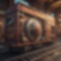 Intricate design of the Crazy Train Slot interface