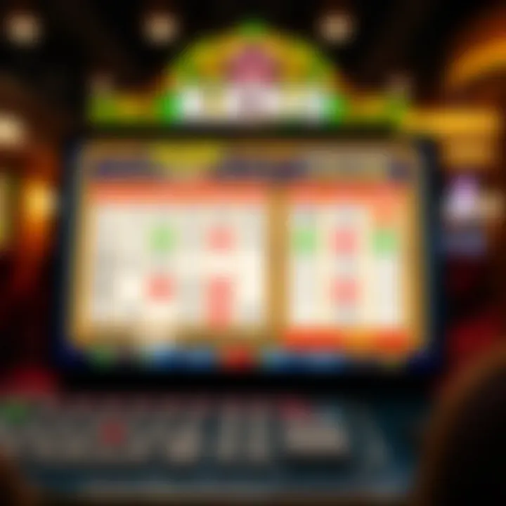 Interactive Online Keno Interface Screenshot of an online Keno platform interface