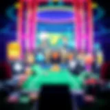 Visual representation of various online casino games