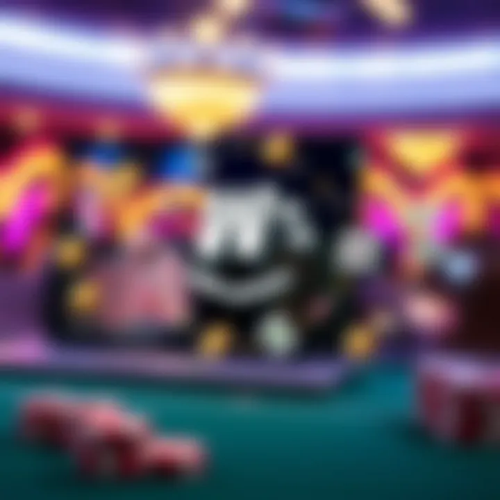 Diagram explaining the operational mechanics of online casinos