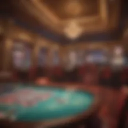 Intricate design of a small casino interior showcasing vibrant decor and personalized gaming experience