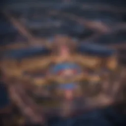 Aerial view of a modern casino complex in Texas