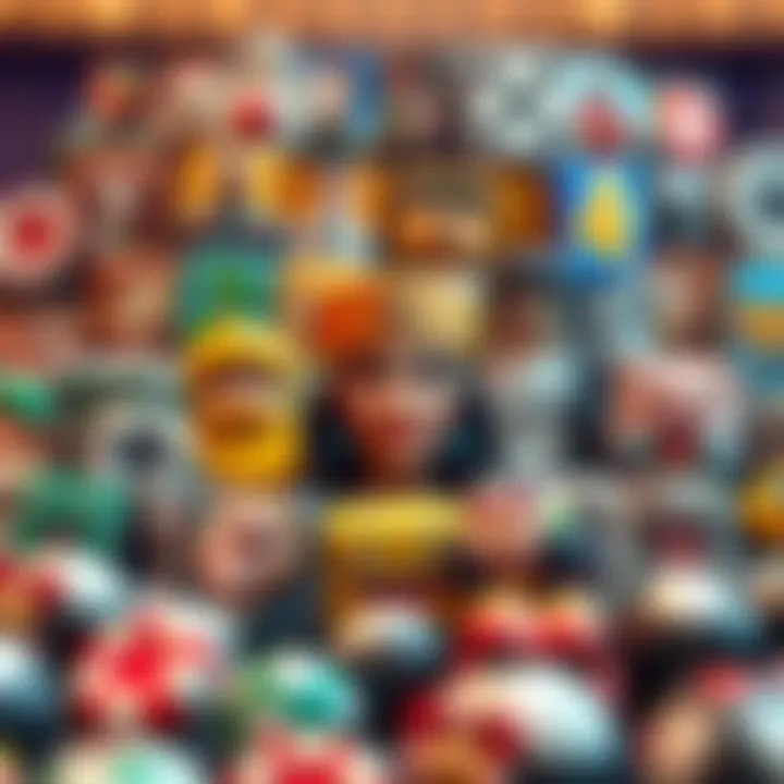 A collage of various free game icons showcasing diversity