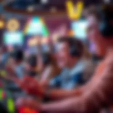 Engaging Across Platforms A gamer enthusiastically playing on multiple gaming platforms