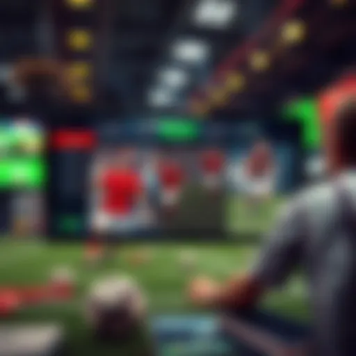 Interactive Sports Betting Experience Dynamic online betting interface showcasing various sports