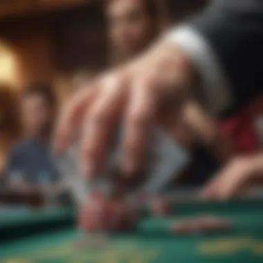 Final Hand Reveal Exciting moment of a final hand reveal in a Commerce Casino tournament