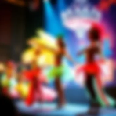 Enchanting Live Performance at Wynn An enchanting scene from a live performance at Wynn featuring vibrant costumes and dynamic choreography.