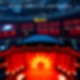 A mesmerizing aerial view of the Wynn Las Vegas theater showcasing the grandeur of the venue.