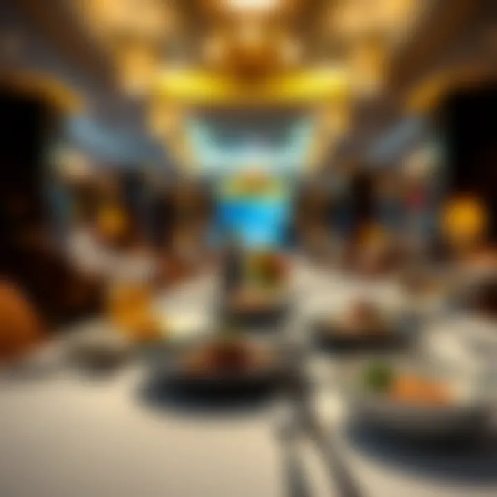 Gourmet Dining Experience at South Bend Casino Hotel Elegant dining setting with gourmet dishes