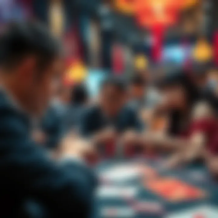 Community Aspects of Anime Poker A cultural collage reflecting the community aspects and fan engagement in anime poker gaming.