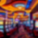 Overview of a Las Vegas Casino floor showcasing diverse gaming options