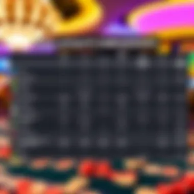 Loyalty Programs Comparison Across Casinos Comparison chart of loyalty programs across various Las Vegas casinos