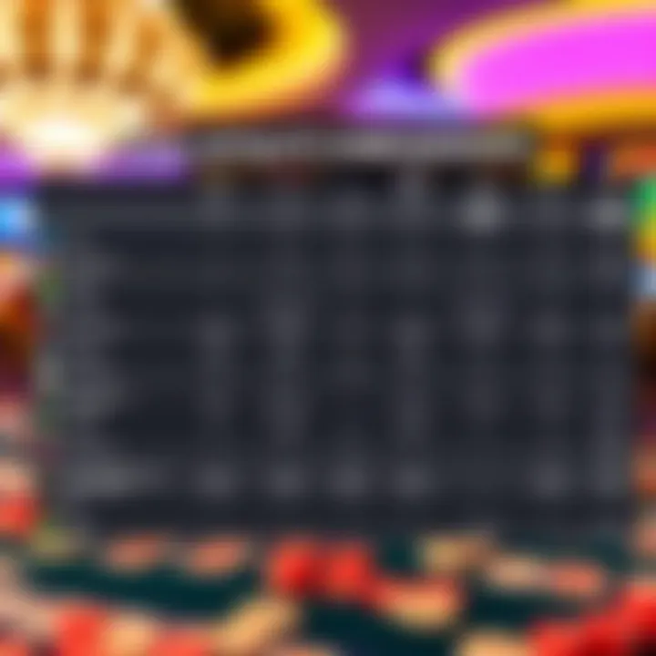 Loyalty Programs Comparison Across Casinos Comparison chart of loyalty programs across various Las Vegas casinos