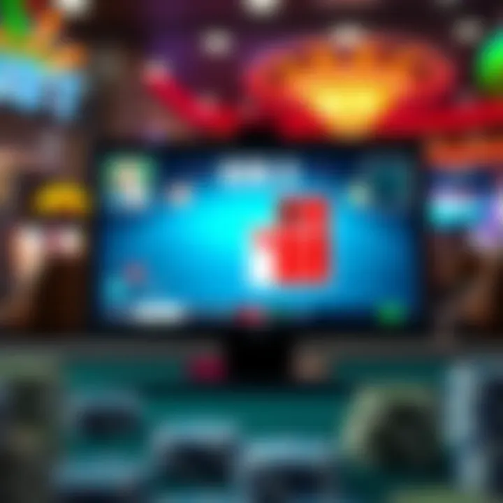 Strategic Moves in Online Poker Strategic poker moves displayed on a screen