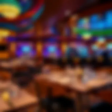 Dining area featuring gourmet cuisine at Golden Nugget