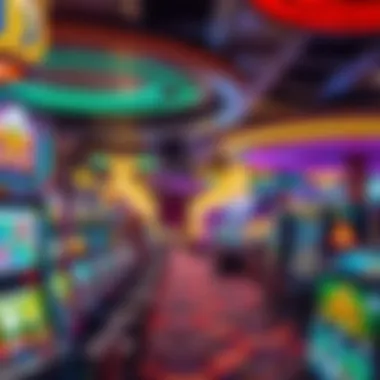 Interior gaming floor showcasing slot machines and table games