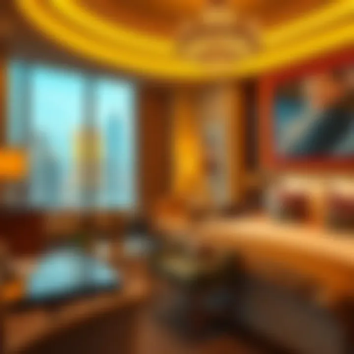 Luxurious hotel suite available at Golden Nugget