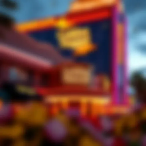 Exterior view of Golden Nugget Michigan showing its vibrant signage