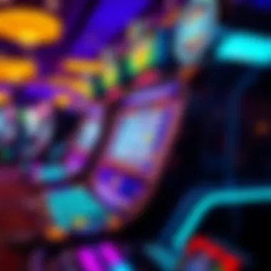 A close-up of a high-tech slot machine showcasing modern gaming technology