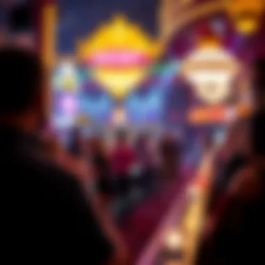 Vibrant nightlife at Golden Nugget Las Vegas