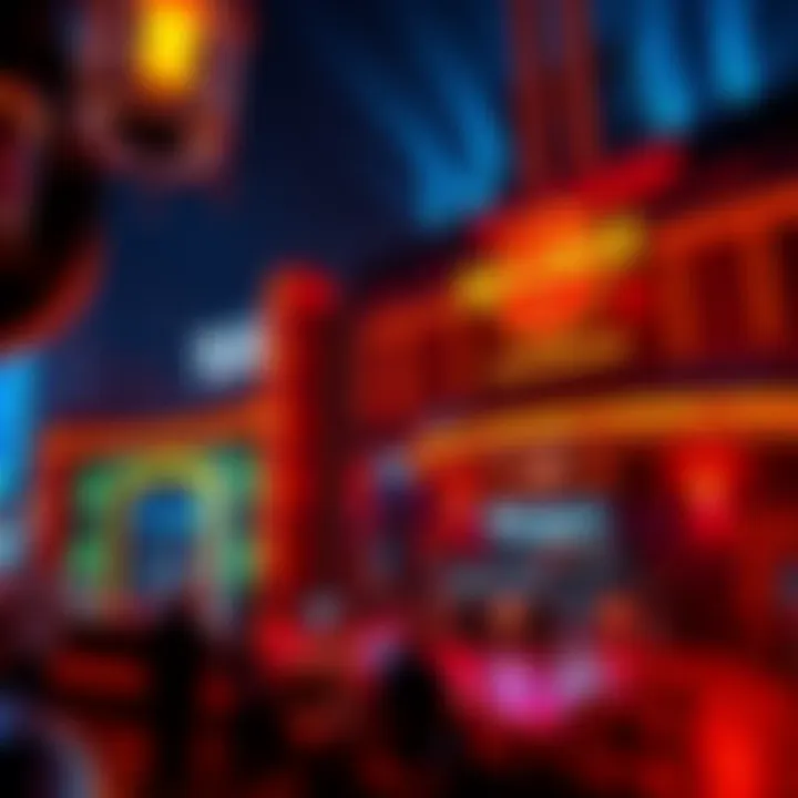 Vibrant Atmosphere of Hard Rock AC Sportsbook Exterior view of Hard Rock AC Sportsbook showcasing its vibrant atmosphere