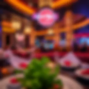 Diverse dining options available within the casino, featuring various cuisines