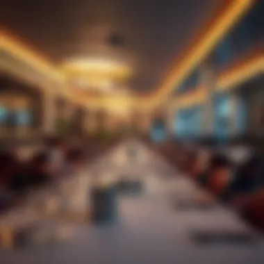 Dismal Dining Area A dismal dining area reflecting subpar hospitality