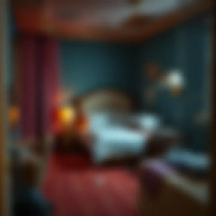 Neglected Hotel Room A neglected hotel room illustrating poor cleanliness standards