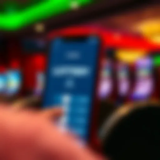 Secure Lottery App Interface A digital representation of a secure lottery app interface