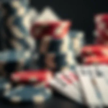 The Essentials: Chips and Cards Close-up of Texas Hold'em chips and cards