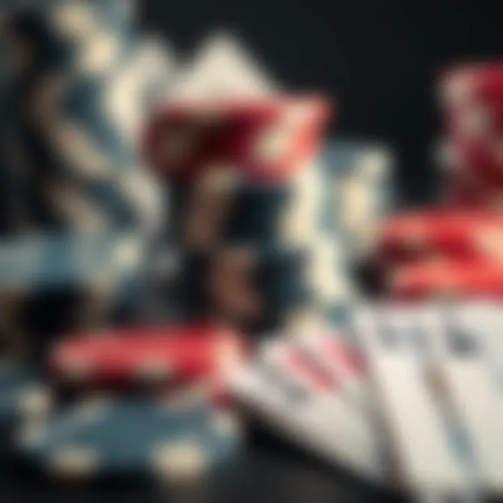 The Essentials: Chips and Cards Close-up of Texas Hold'em chips and cards