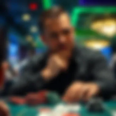 Strategic Thinking in Texas Hold'em Player contemplating their next move in Texas Hold'em